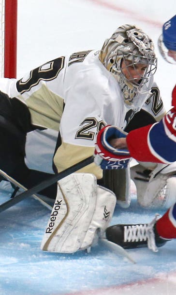 Fleury records 4th shutout of season, Penguins blank Canadiens